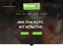 Tablet Screenshot of pimentos.com